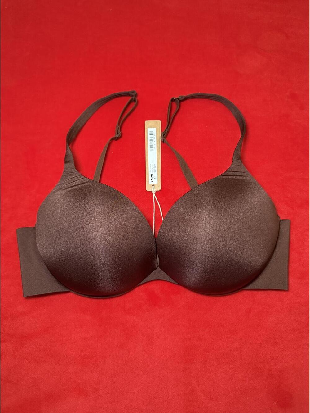 Skims Ultimate Push Up Plunge Bra Color Cocoa Size 34C